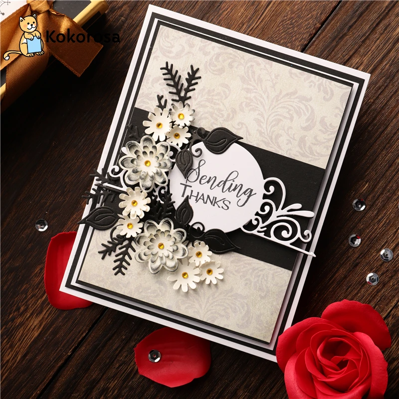 Кокороса кружева круг штампы металла резки для скрапбукинга карты делая альбом