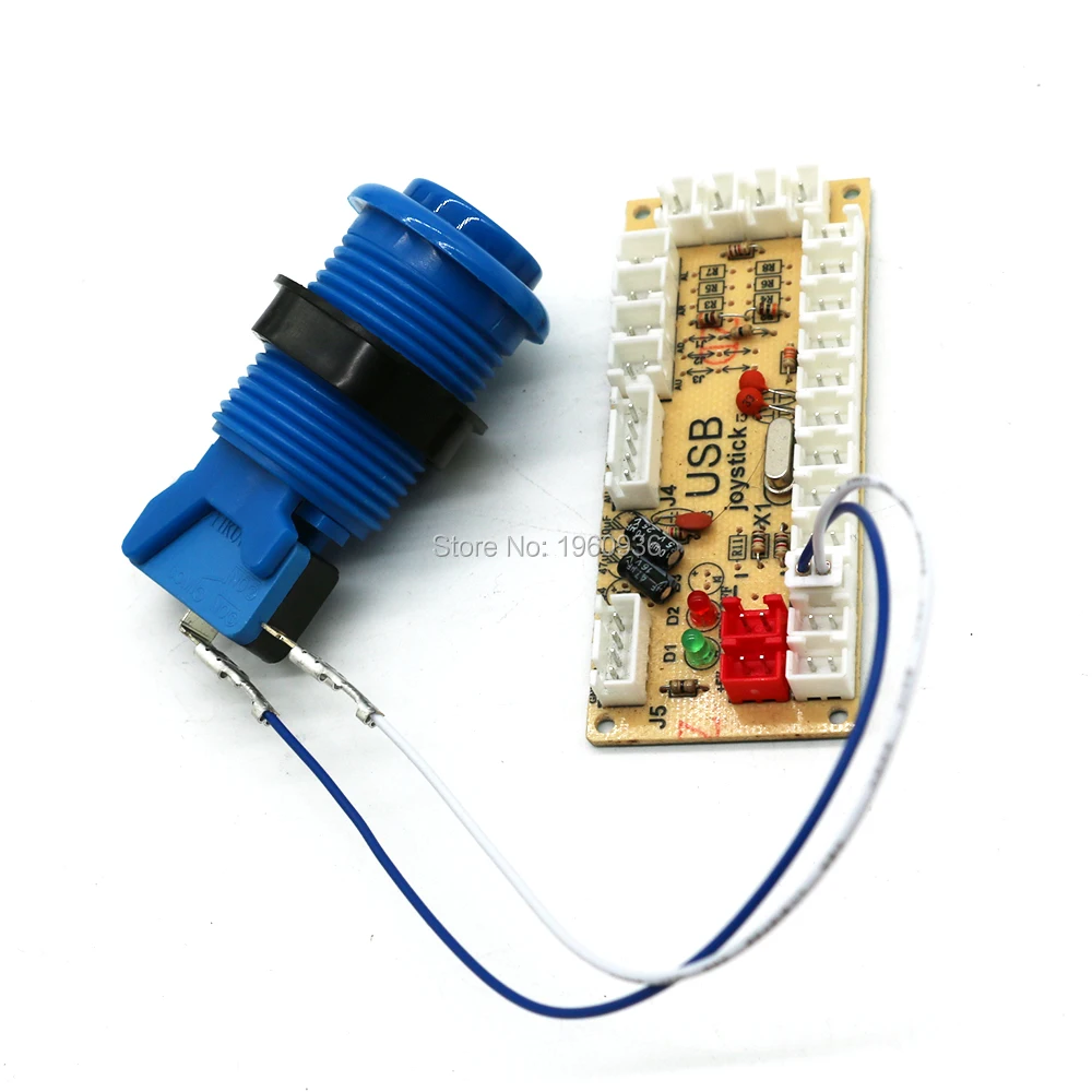 

100 Pcs Arcade Push Button 2 Pin Wires 2.8 /4.8MM Female Terminal Cable Harness For Zero Delay USB Board 35cm Connection DIY