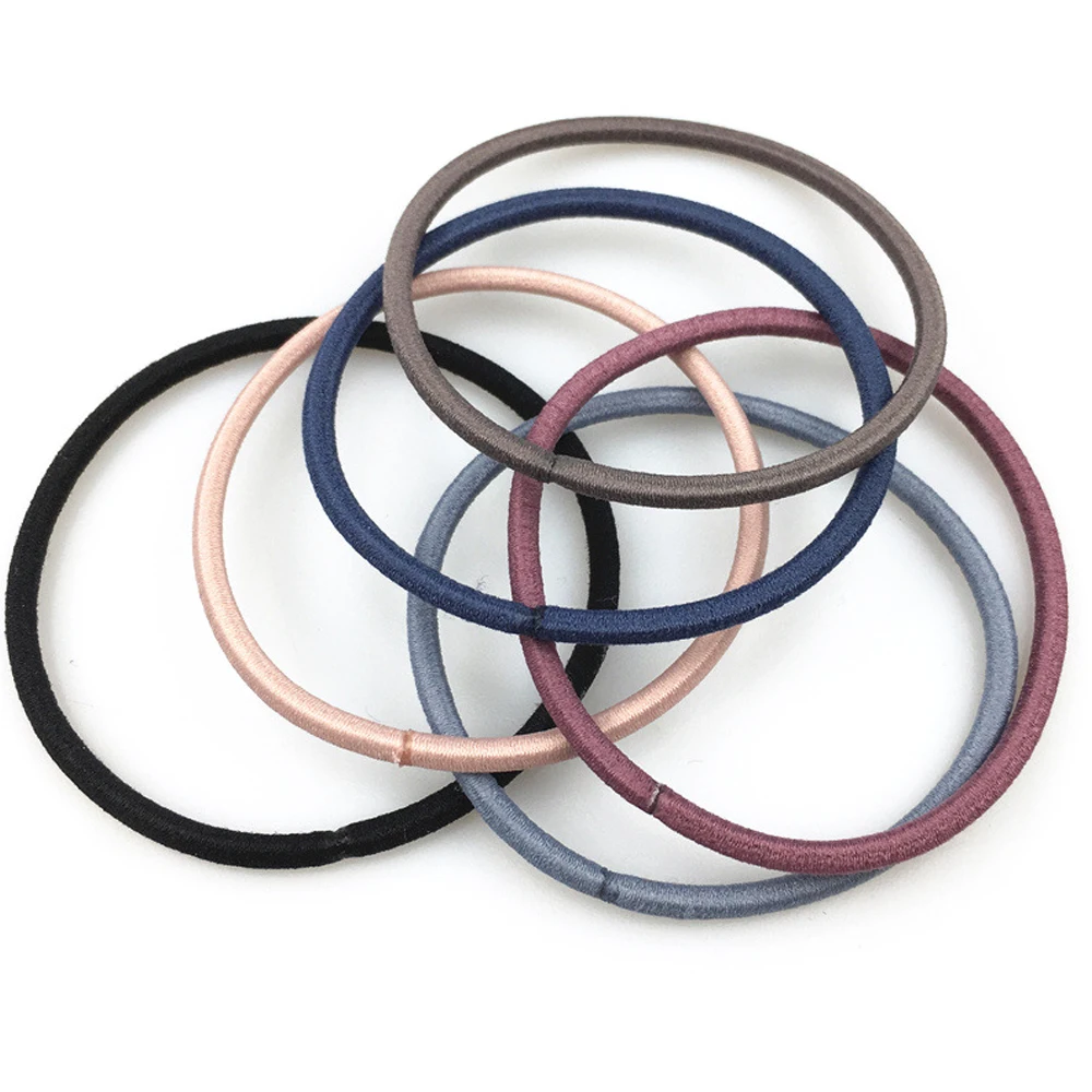 

New 50Pcs/Lot Fashion Elastic Hair Bands Women Girls Rubber Bands Scrunchy Cute Ponytail Hairband Headwear Hair Accessories