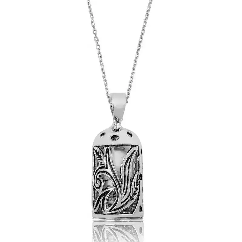 

Real Silver 925 Jewelry Silver Cevşen Prayerful Lady Necklace