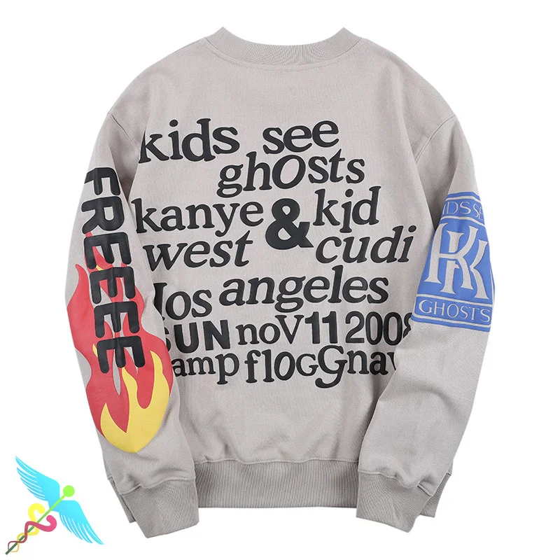 

Толстовка Kanye West Lucky Me I See Ghost для мужчин и женщин, повседневный Свитшот оверсайз с круглым вырезом и надписью в стиле хип-хоп, с принтом кактус...