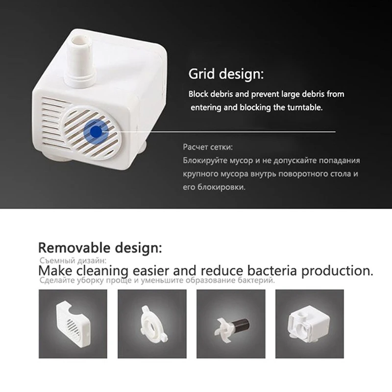 

Water Pump Universal Mini Pets Drinking Fountain Motor Replacement For Cats Water Bowl Dog Water Dispenser Pet Accessories