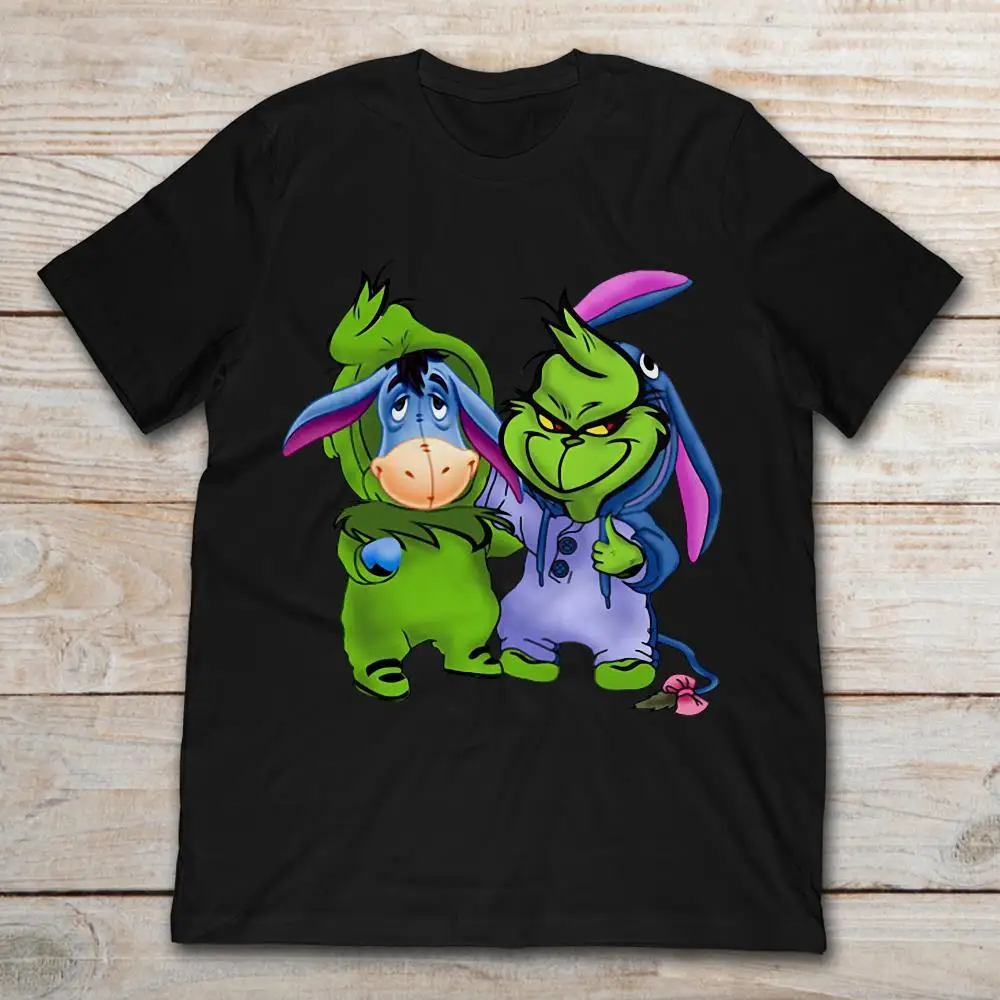 Harajuku уличная рубашка Menand Eeyore Winnie Theharajuku Ment Shirt|Мужские футболки| |