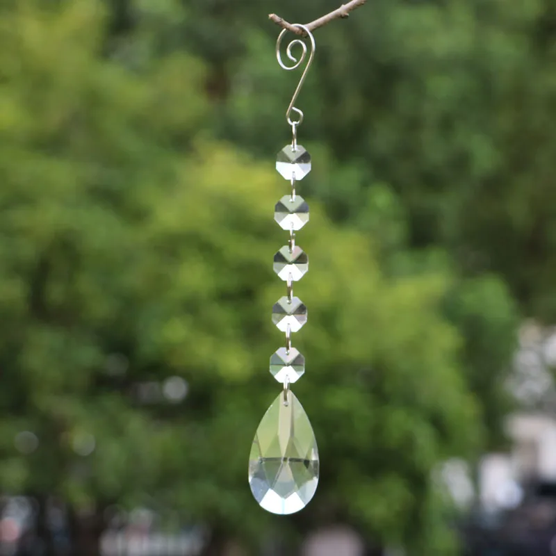 5 шт. подвесные кристаллы для люстры лампы стеклянная чакра подвески в виде Ловца