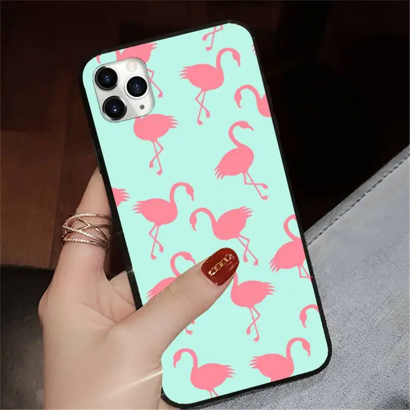 

Flamingo Pink animal Phone Case for iPhone 11 12 pro XS MAX 8 7 6 6S Plus X 5S SE 2020 XR mini