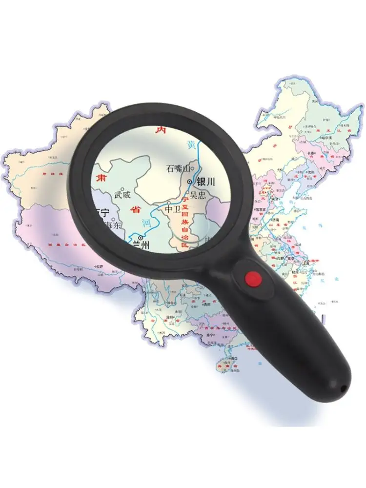 

18 LED Handheld Magnifying Glass 10X 20X Double Lens Magnifier for Coins Jewelry 23GB