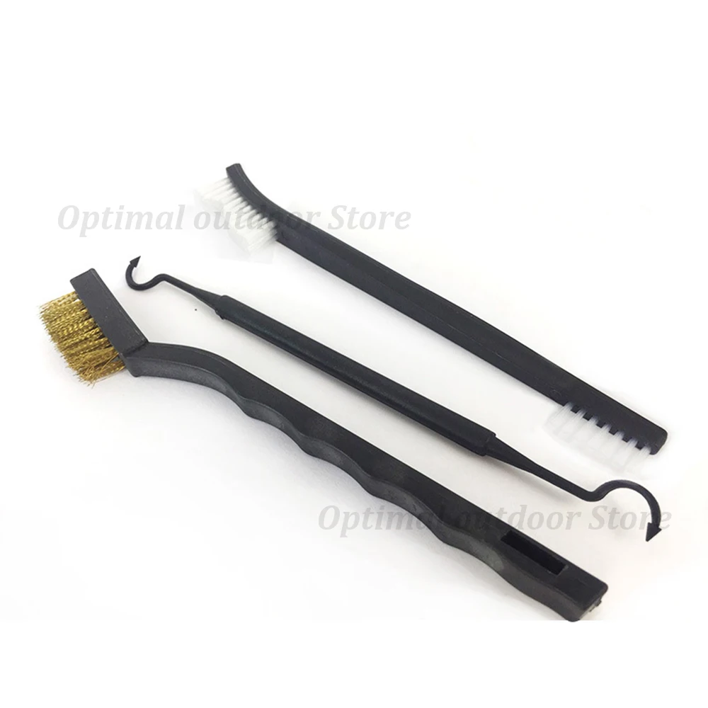 TOtrait 3 pcs/Set Hunting Brass Wire Brush Set Gun Cleaning Kit For Shortgun/Rifle/Hand Tool | Спорт и развлечения