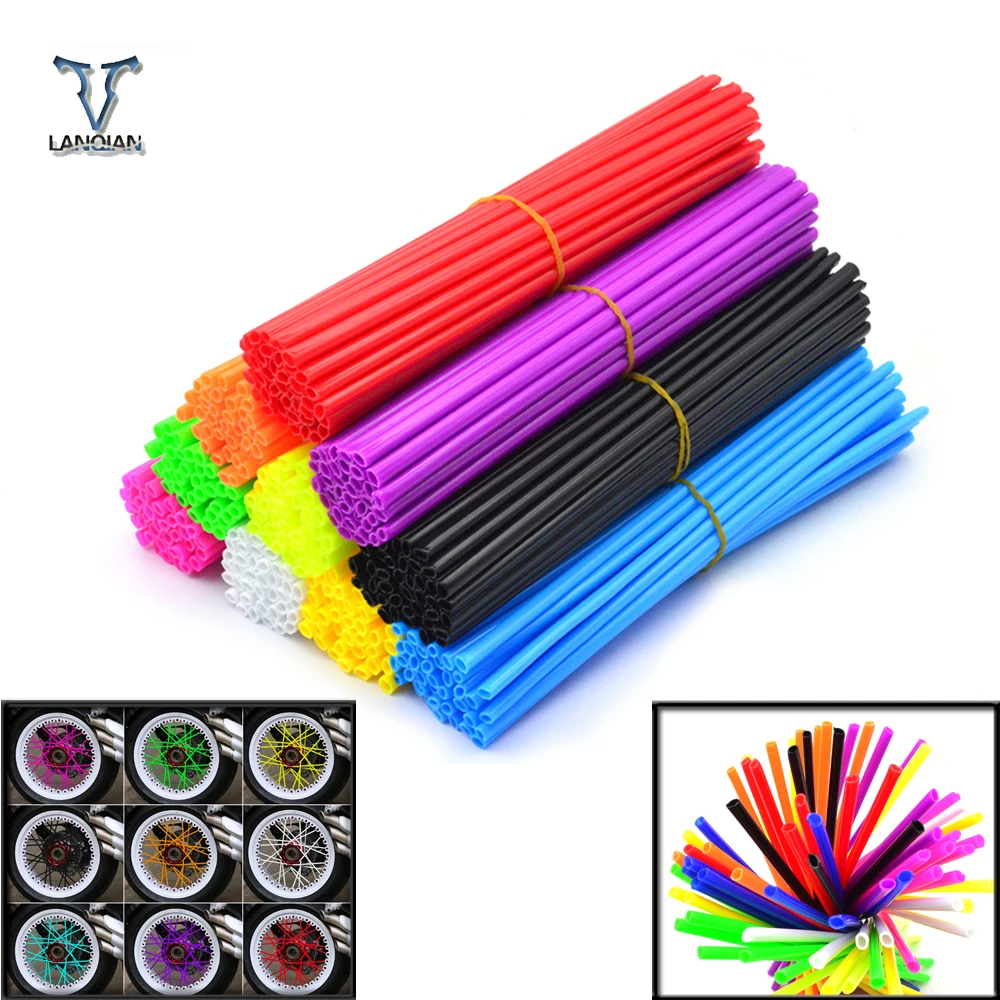 

Motorcycle Dirt Decoration Motocross Wheel Spoke Skins Protector Covers for SUZUKI DR200SE DR650SE DR-Z 400 RMX250 RMX-450Z