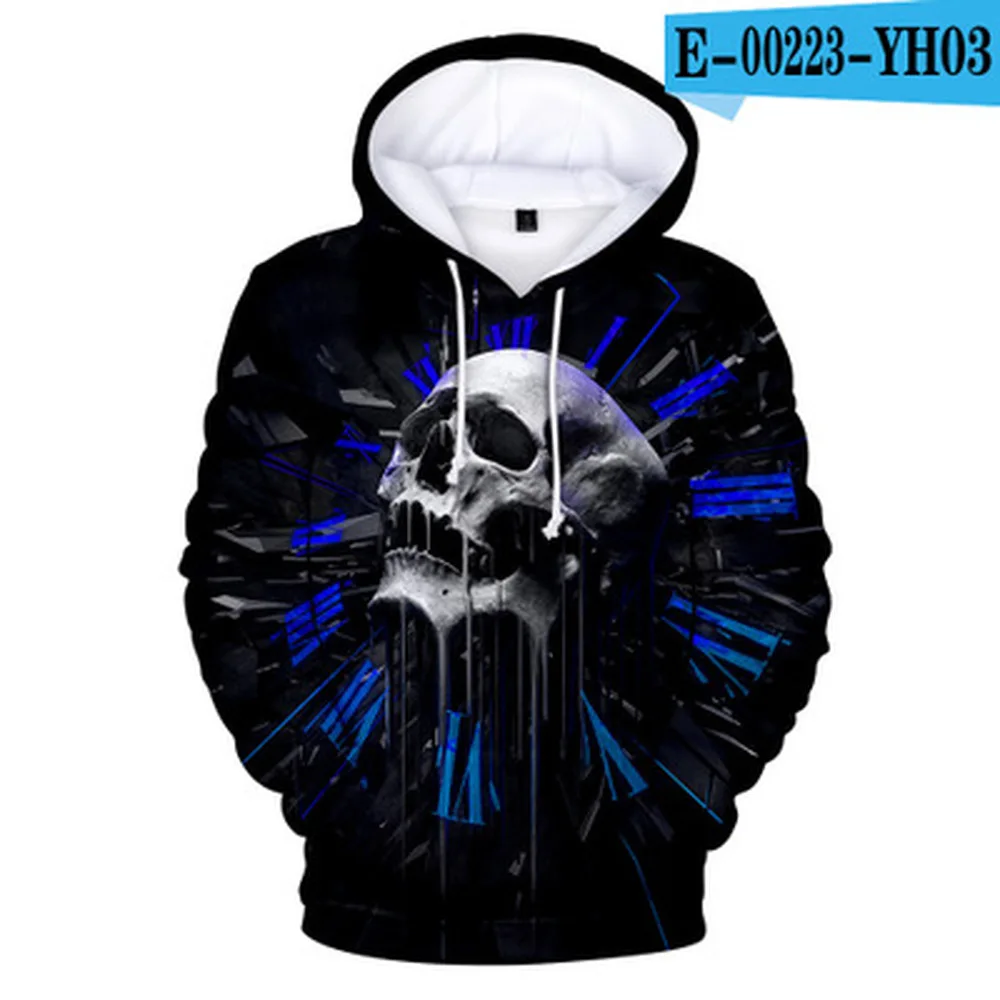

Vintage Gothic cool Sweatshirt Rose flower skull 3D Printed hoodie high quality fashion Long sleeve jacket Casual Sportswear