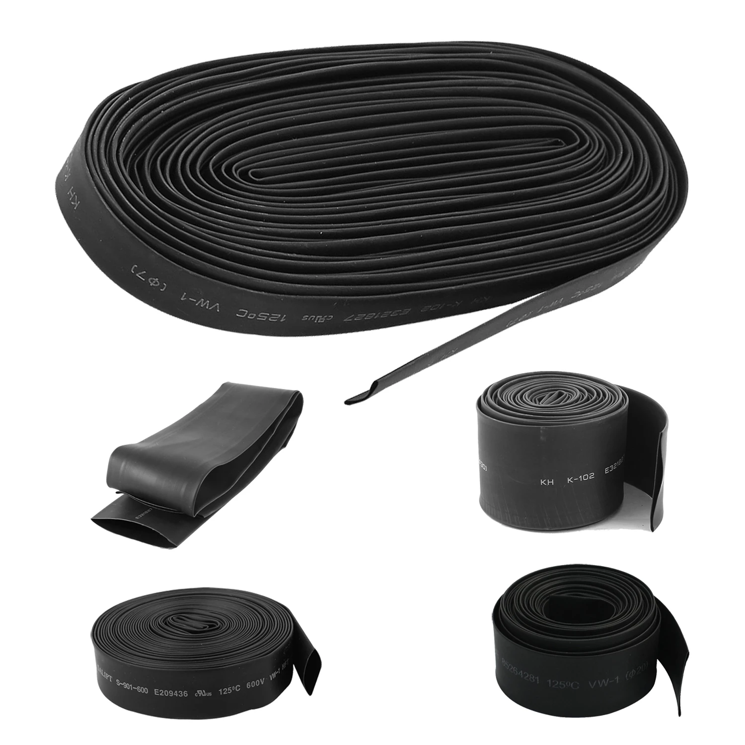 

1m Polyolefin Heat Shrinkable Tube Sleeving 2:1 Shrink Ratio dia 40mm