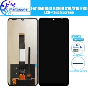 6.53inch UMIDIGI BISON X10 LCD Display+Touch Screen 100% Original Tested LCD Digitizer Glass Panel Replacement For BISON X10 PRO