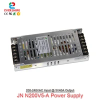 g energy n200v5 a slim 5v 40a 200w led display power supply 30mm thickness support 220v ac input voltage