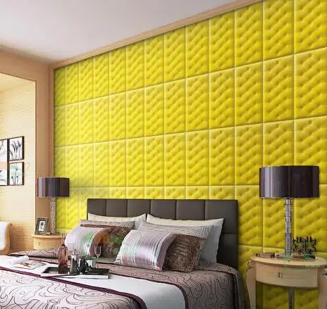 

Soft Bag 30*60 XPE 3D Decorative Leather Wall Panels Leather Wall Sticker DIY Foam Wall Panel Waterproof Wallpaper for Children