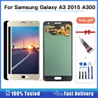 ЖК-дисплей AMOLED 4,5 дюйма A300F для SAMSUNG Galaxy A300, A300H, ЖК-дисплей с сенсорным экраном и дигитайзером для SAMSUNG A3 2015, дисплей в сборе