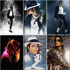 5D DIY Набор для создания алмазной мозаики в стиле Майкла Джексона, стразы фотографии бусины Алмазная вышивка мозаичные украшения вышивки крестом вентиляторы подарок