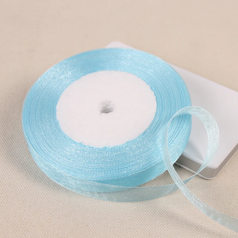 45 метров/рулон 12 мм шифоновые ленты из органзы для украшения свадьбы дня рождения