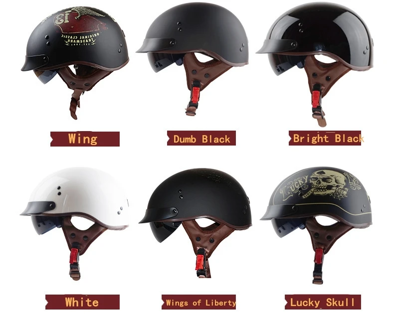 Унисекс мотоциклетные шлемы с полулицевой поверхностью немецкий панк шлем