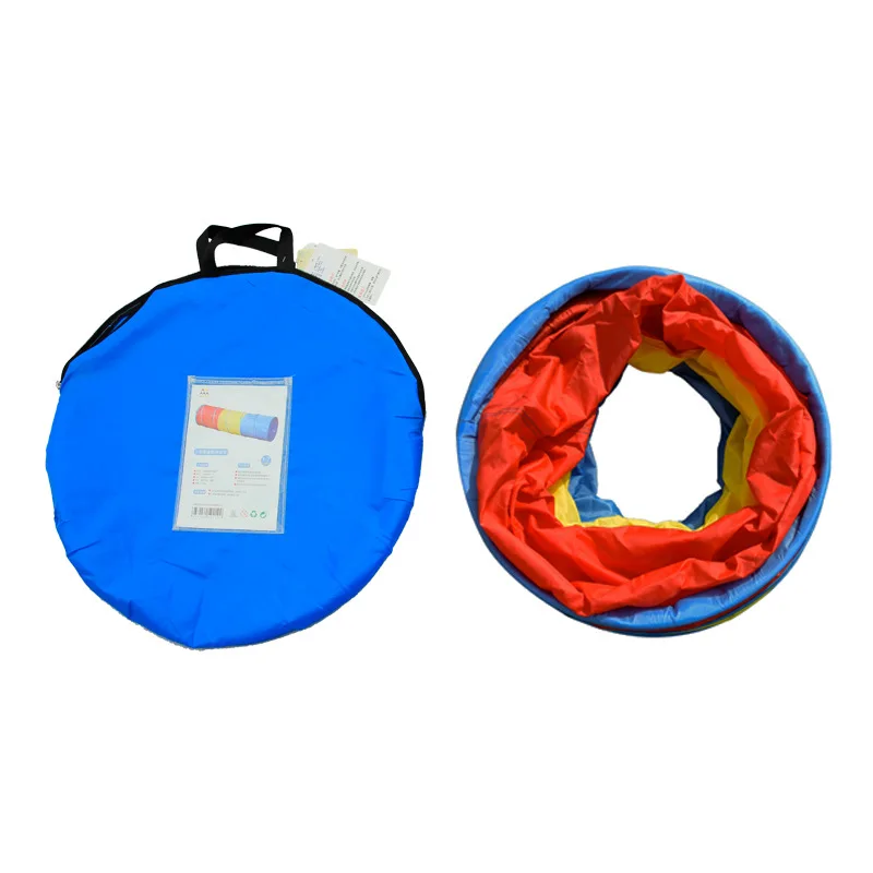 

Children's tunnel tent Sunshine tunnel tent foldable crawling drill hole children indoor outdoor early education playtent toys