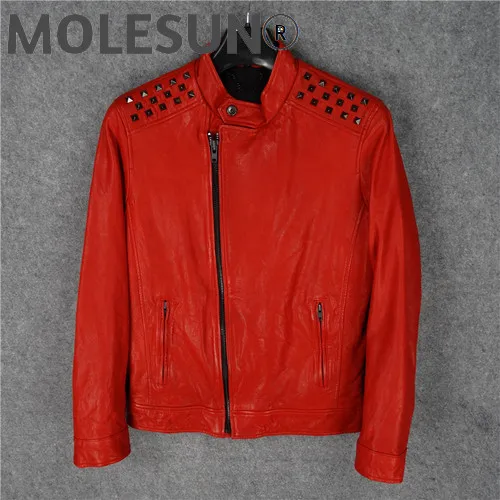 

AKOOSUN Autumn Men's Clothing Goatskin Genuine Leather Jacket Men Clothes Motorcycle Jackets Autumn Coat Chaqueta Hombre LXR520