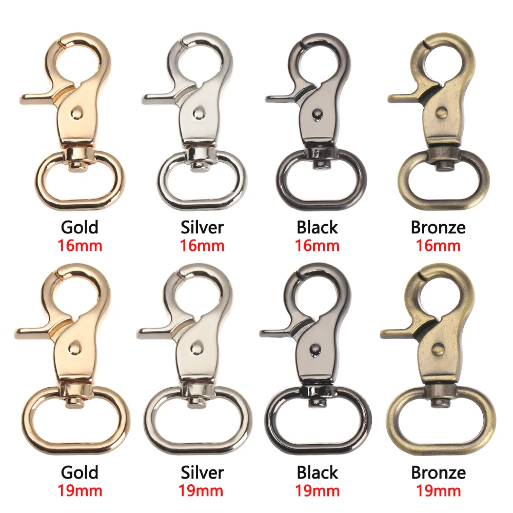1pc Solid Trigger Clips Swivel Eye Bolt Snap Hook Lobster Clasps for Leather Craft Bag Strap Belt Webbing Pet Dog Rope Leashes | Дом и сад