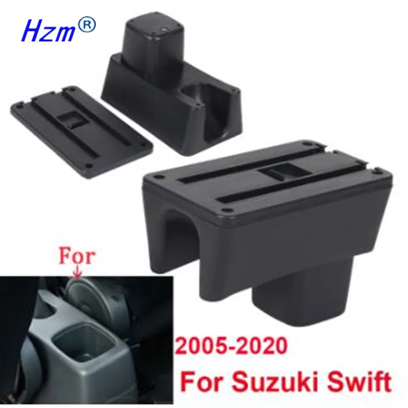 Новый ящик для хранения Suzuki Swift 2005-2021 подлокотник центральной консоли коробка с USB