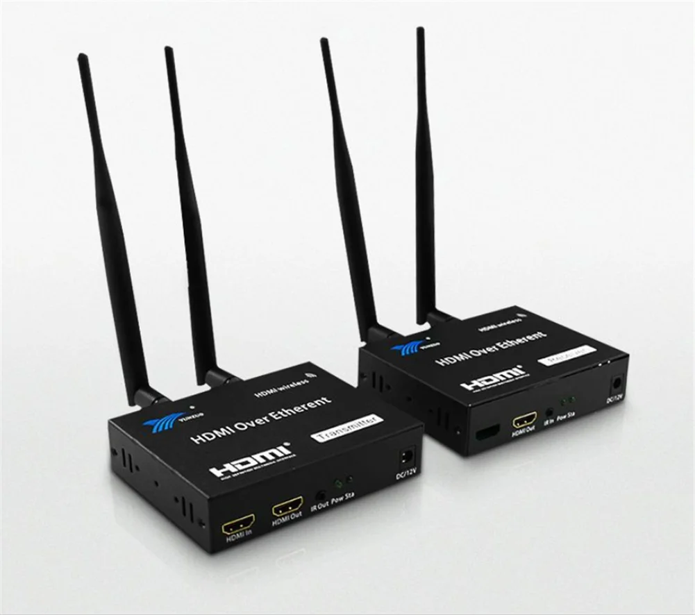 HDMI беспроводной удлинитель, 200 м беспроводной WiFi приемник передатчика HDMI 2,4 ГГц/5G 1080P с ИК-пультом дистанционного HDMI удлинитель для DVR, DVD