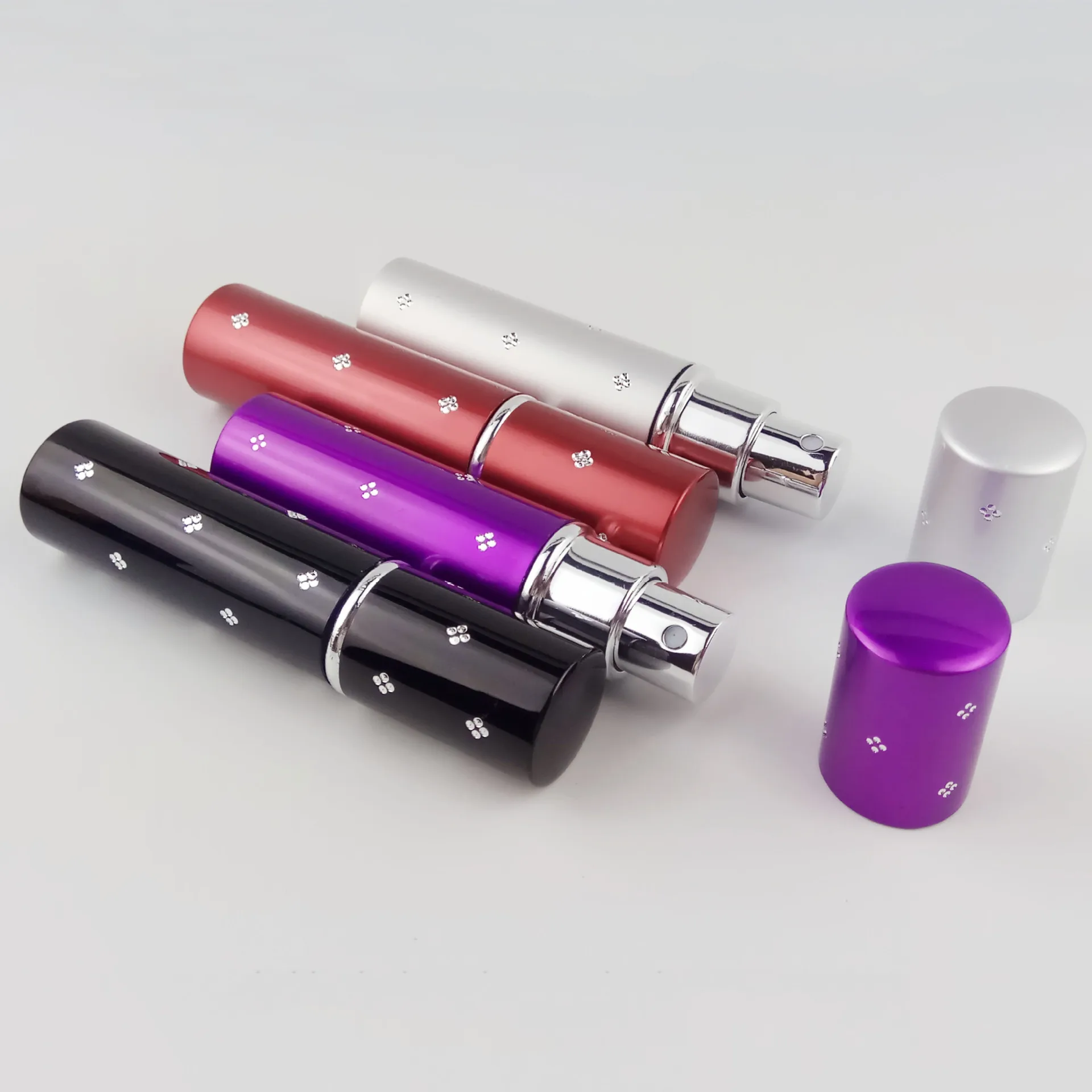 10 мл 1 шт. пустой флакон для духов с горячим насосом алюминиевый стеклянный