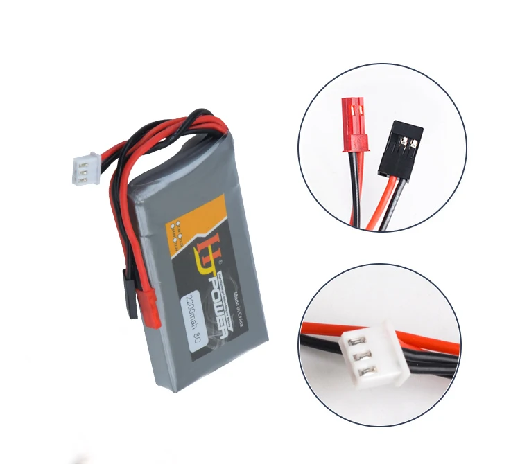 Аккумулятор 7 4 в 2200 мА · ч 2S 8C 3PK Lipo для передатчика Futaba 14SG 18SZ 16SZ T8J литий-ионный