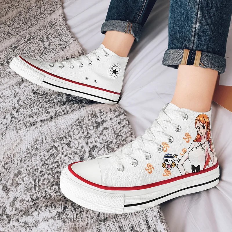 

Fashion White Canvas Sneakers New Arrivals High Top Wman Vulcanize Shoes Unisex Chunky Casual Sneakers New 2020 Zapatillas Mujer