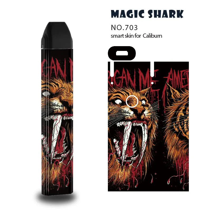 

Cool Wolf Beast On the Drop Sticker for Caliburn Case Skin Cover Full Film Sticker for Uwell Caliburn