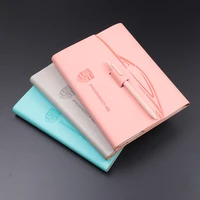 tri fold cover soft leather pu business storage multifunction notepad a5 office meeting supplies notebook office school supplies