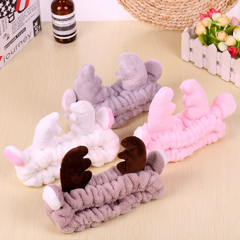 Повязка на голову с милым оленем спортивный аксессуар для волос йоги маска лица