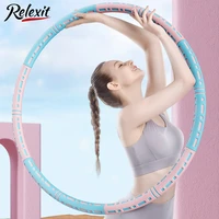 detachable hola hoop sport hoop weighed adjustable waist trainer ring fitness workout equipment gym home fitness circle