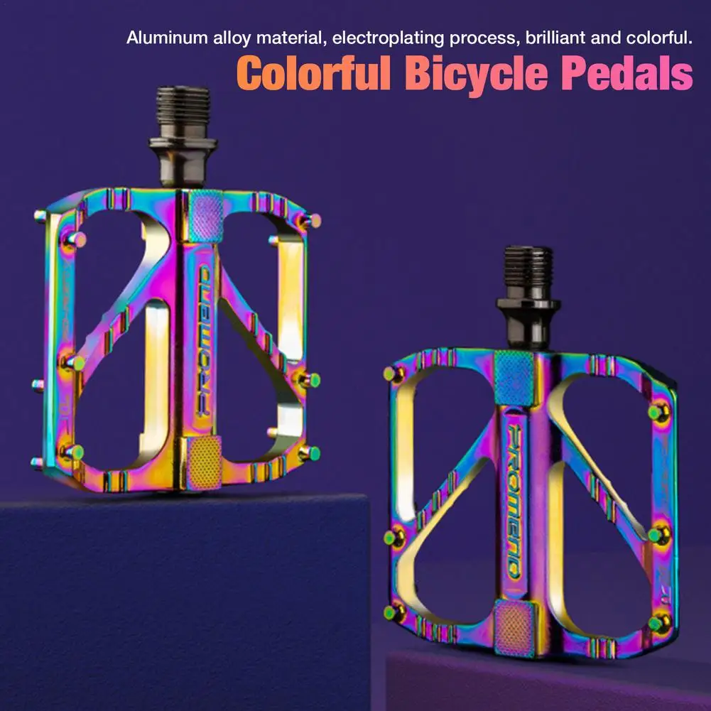 

PD-R67Y Mountain Bike Pedal Aluminum Alloy Non-slip Bicycle Flat Pedals 3 Bearings For Road MTB Fixie Bikes