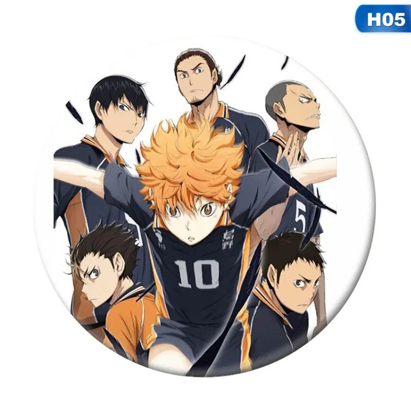 

58MM Volleyball Junior And Wind Badge Day Xiangyang Anime Badge 58mm Two Yuan Anime Periphery Gift Poster Costumes Badge