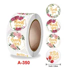 500 шт. этикетки рулон цветком Спасибо наклейки скрапбукинг украшения для подарка стикер для канцелярских товаров уплотнение этикетка стикер ручной работы