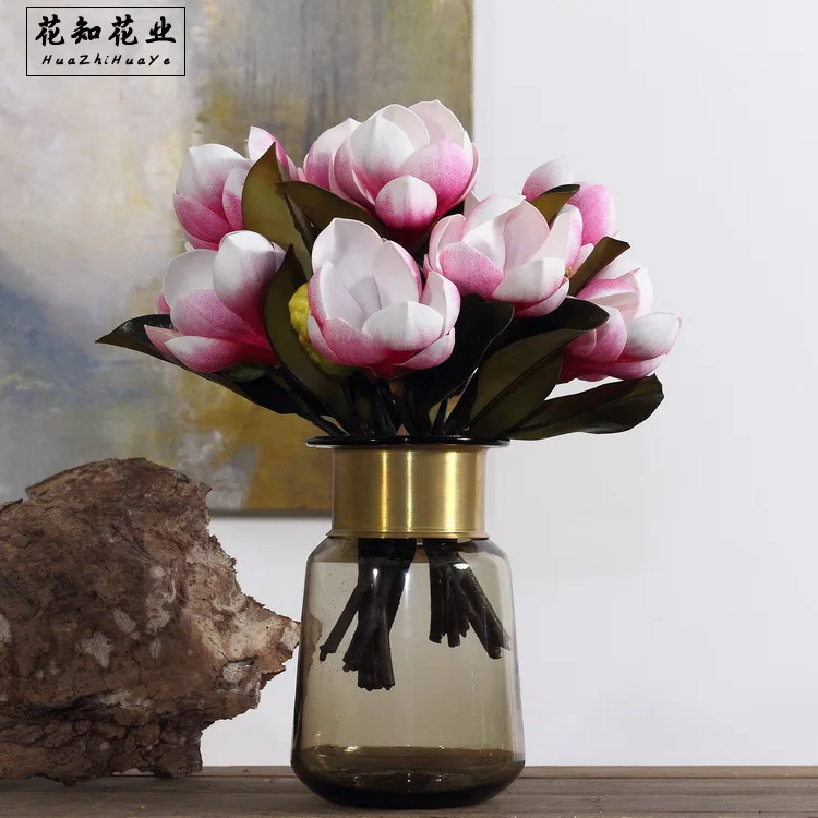 Искусственный цветок из ЭВА магнолия украшение для домашнего