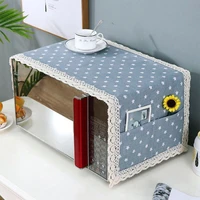 dustproof microwave cover with side pockets hood modern simple machine protector decorative kitchen appliance cover