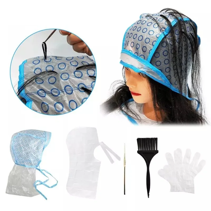 

Dye Cap Hook Reusable Professional Hair Salon Color Coloring Highlighting Frosting Tipping Color Hairstyling Tools