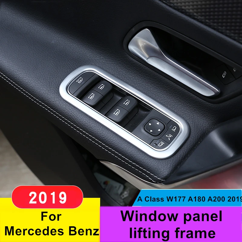 Переключатель Окна Накладка наклейки для Mercedes-Benz A-class W177 A180 A200 2019 отделка кнопки