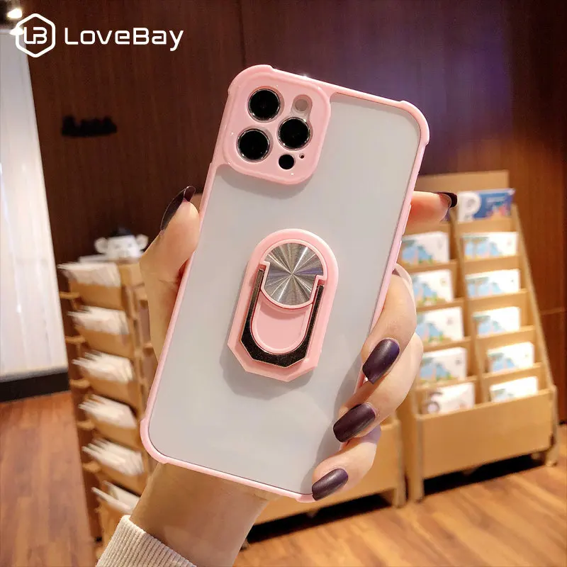 Защитный прозрачный чехол подставка для камеры iPhone 11 12 Mini Pro жесткий