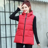 beardon autumn winter waistcoat vest women sleeveless jacket hooded casual loose woman vest korean fashion female coats