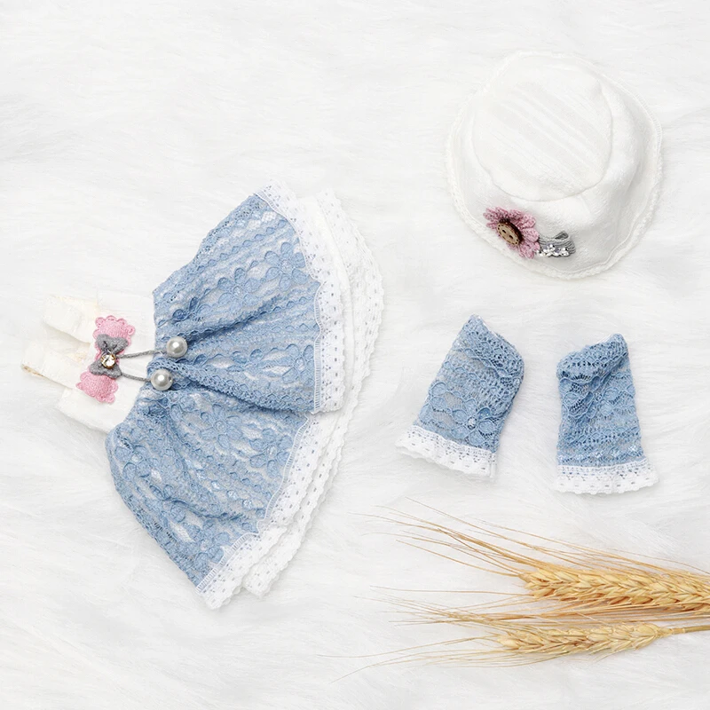 

BJD Doll Clothes Skirt With Hat Accessories Coat Winter Clothes Kawaii Cute Princess costume Suit For Blyth Obitsu 12inch Dolls