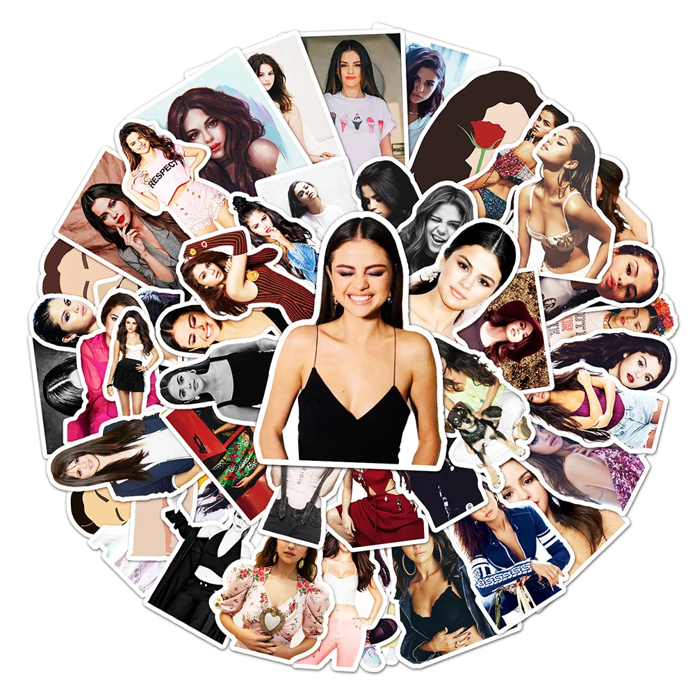103050pcs singer selena gomez waterproof stickers graffiti decal diy skateboard laptop guitar phone car cool kid sticker toys free global shipping