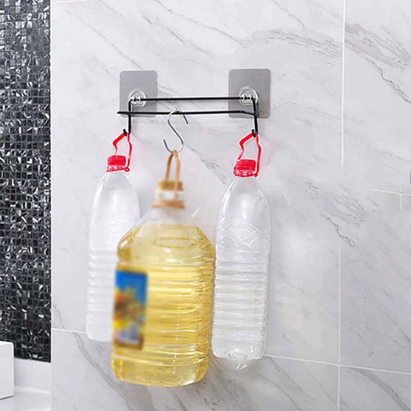 

ZWA- Adhesive Wall Hooks Multi-Purpose Hooks Waterproof Strong Suction Cup Wall Storage Holder Bathroom Kitchen Hanger