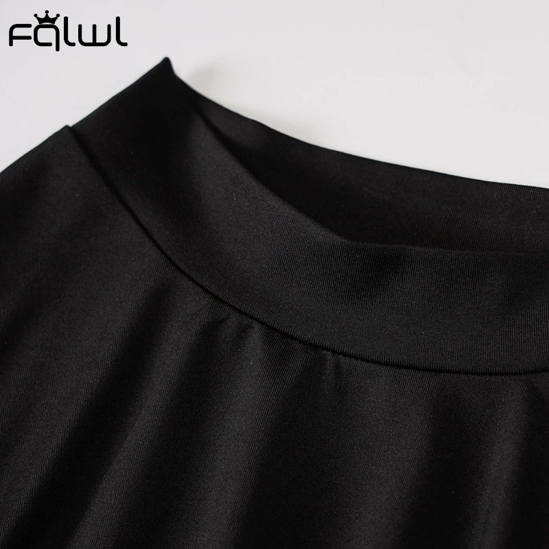 Женский комбинезон с открытой спиной FQLWL черный коричневый длинным рукавом