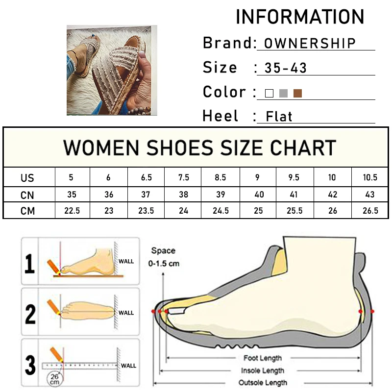 

2021 Women Mesh Outdoor Slippers Woman Sewing Hemp Women's Shoes Female Solid Peep Toe Footwear Ladies Summer Beach Plus Size