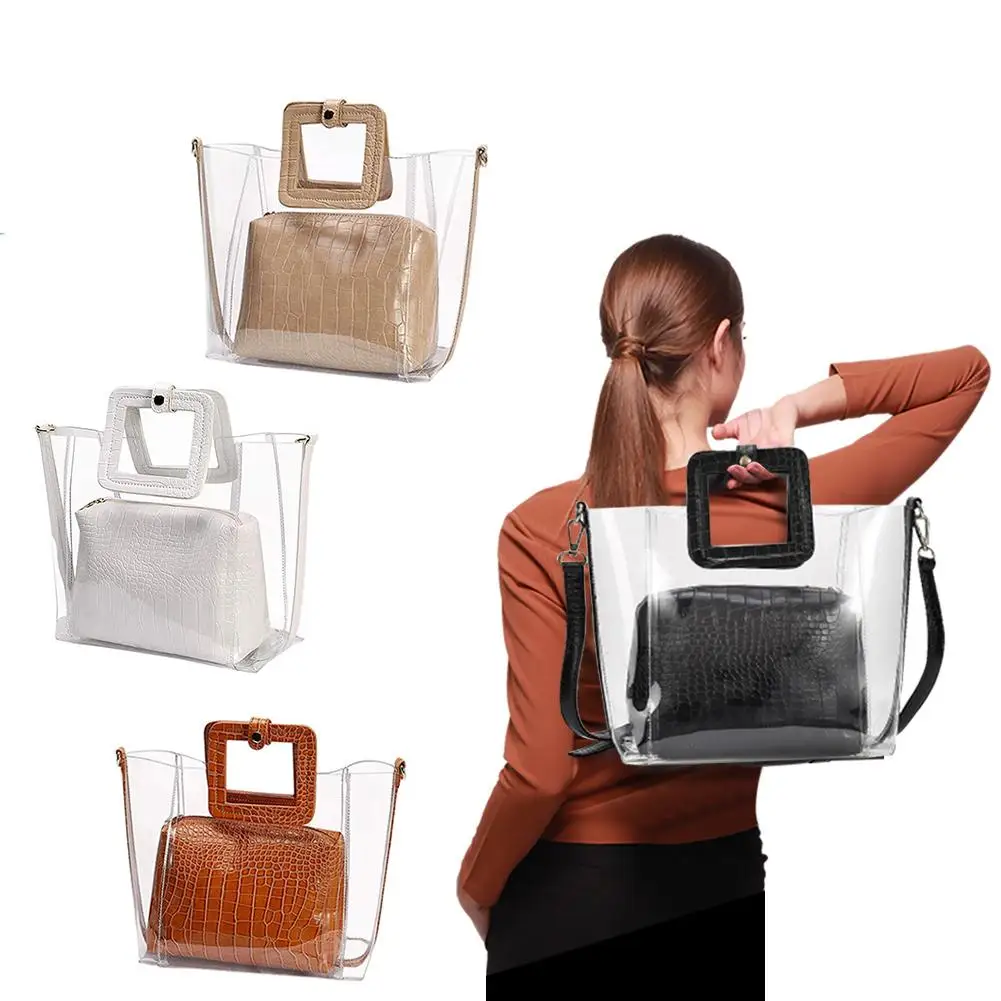 Женская сумка большая прозрачная сумка-шоппер для женщин Роскошные сумки