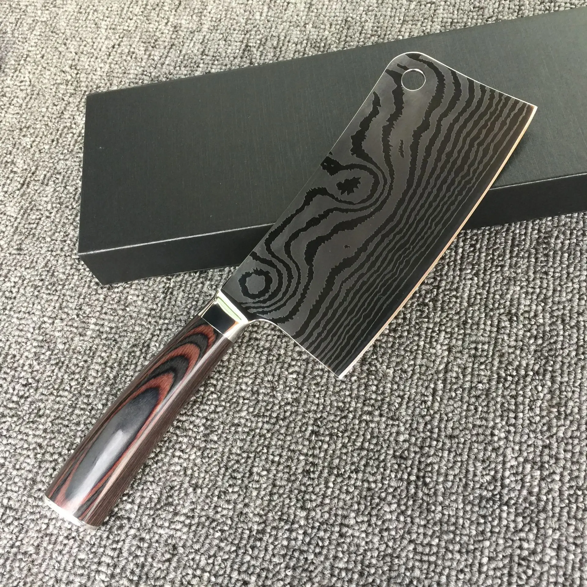 

Chefs Knife Steel Head Color Wooden Handle Kitchen Knife for Slicing Meat Chinese Kitchen Knife Deboning Universal Fruit Knife