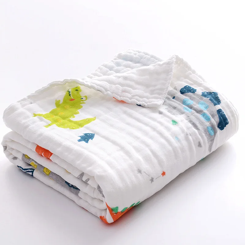 

Мягкое 4-слойное хлопковое Марлевое банное полотенце Chingaco для новорожденных, детское одеяло 110*110 см
